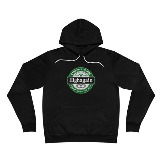 Highagain Unisex Pullover Hoodie - Cozy, Trendy Sweatshirt for Cannabis Lovers, Gift for 420 Celebrations, Casual Wear, Comfort Fashion