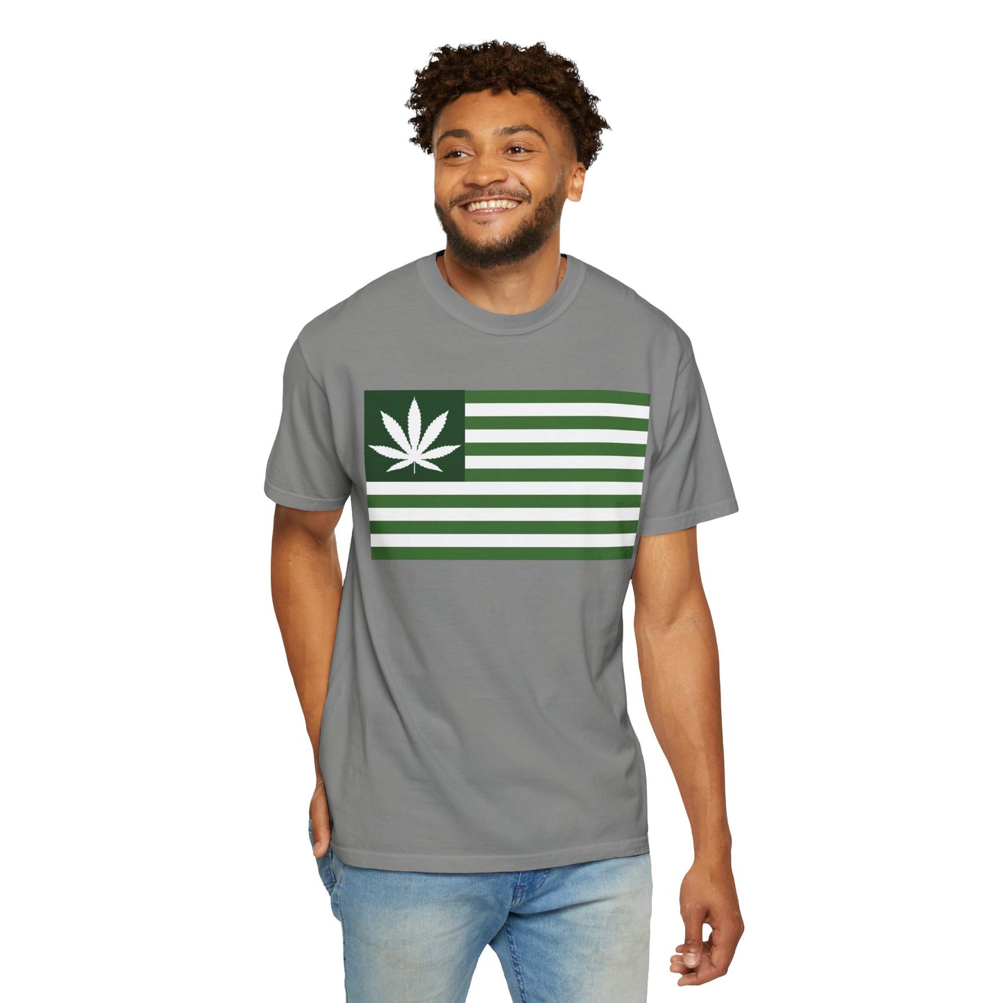 Stylish Cannabis Flag T-Shirt, Cool Unisex Tee, Weed Lover Gift, Summer Essential, Festival Wear, Graphic Shirt, 420 Fashion
