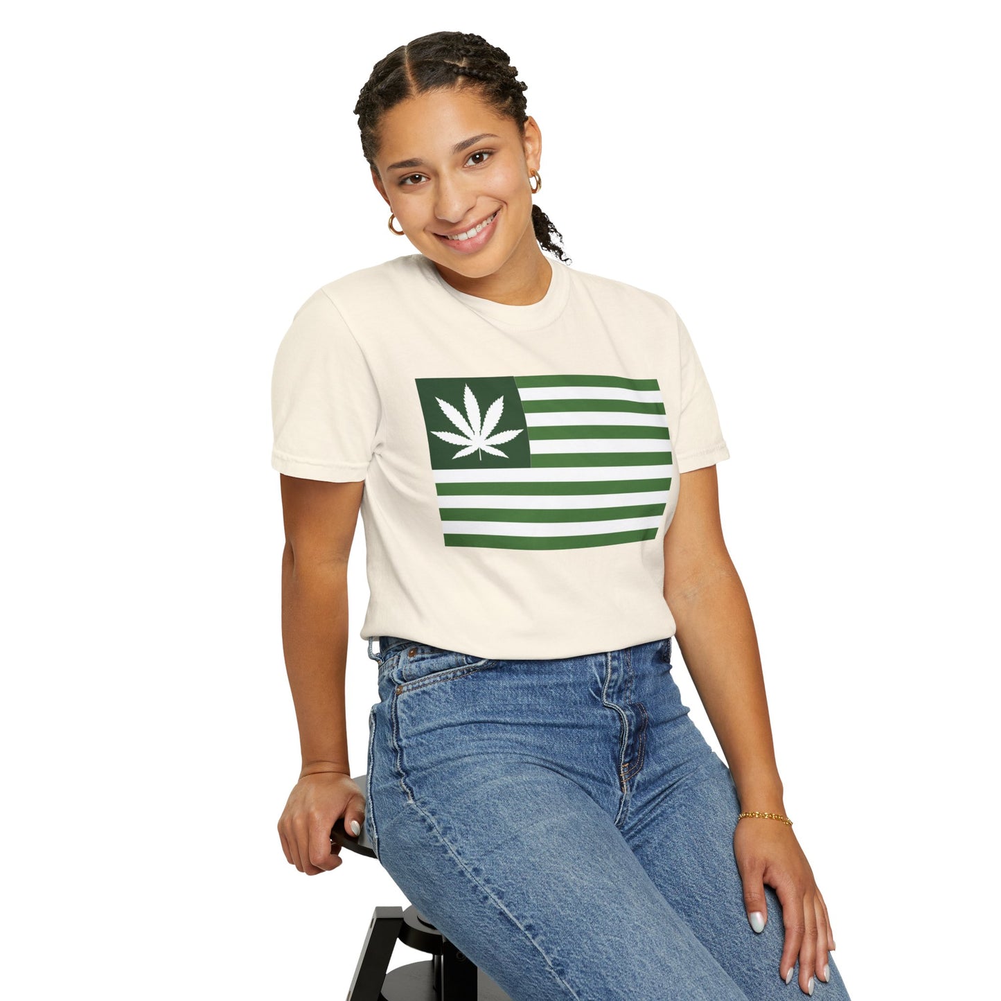 Stylish Cannabis Flag T-Shirt, Cool Unisex Tee, Weed Lover Gift, Summer Essential, Festival Wear, Graphic Shirt, 420 Fashion