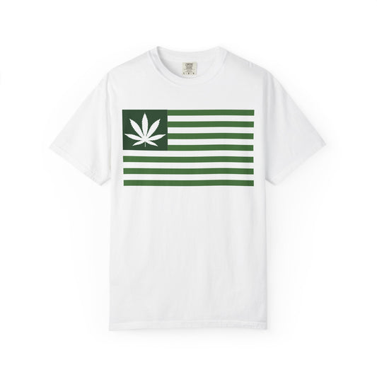 Stylish Cannabis Flag T-Shirt, Cool Unisex Tee, Weed Lover Gift, Summer Essential, Festival Wear, Graphic Shirt, 420 Fashion