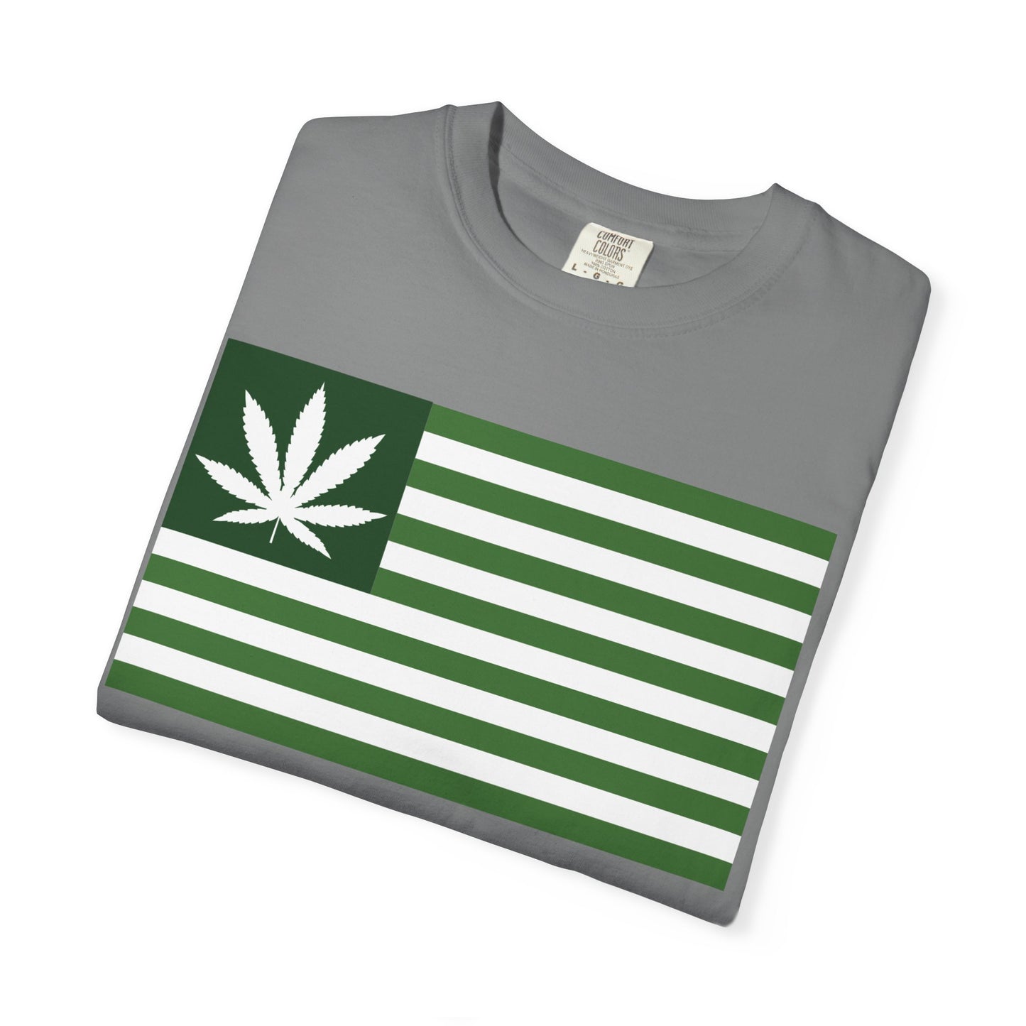 Stylish Cannabis Flag T-Shirt, Cool Unisex Tee, Weed Lover Gift, Summer Essential, Festival Wear, Graphic Shirt, 420 Fashion