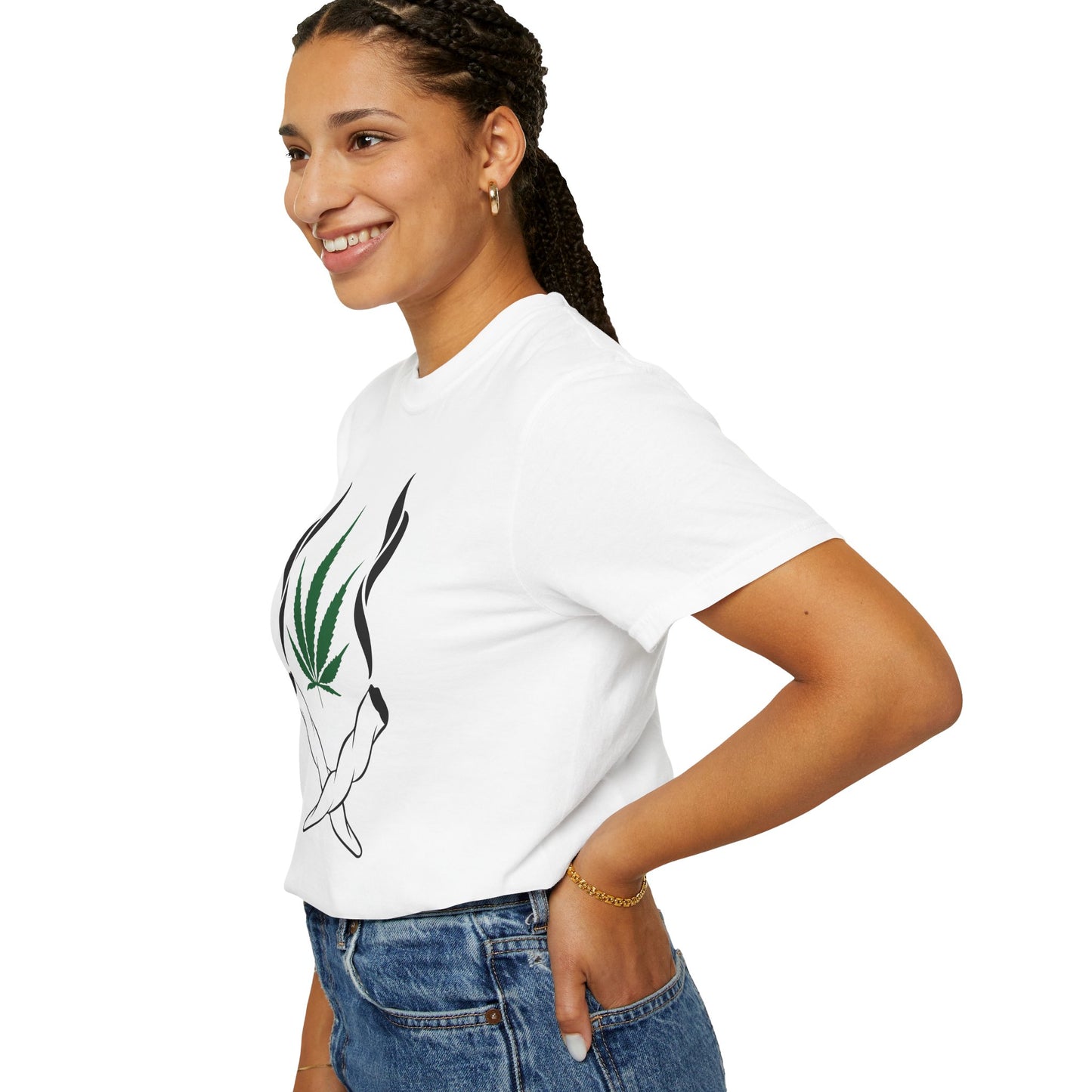 Chill Vibes T-Shirt, Unisex Garment-Dyed Tee, Cannabis Graphic Tee, Perfect for Relaxing, Gifts for Friends, 420 Celebration