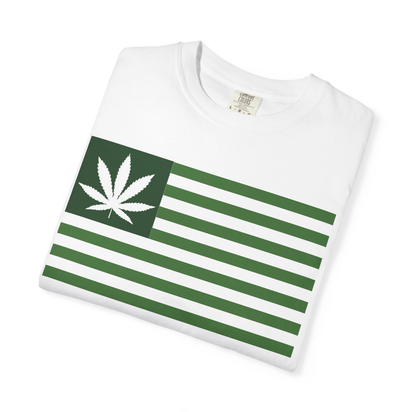 Stylish Cannabis Flag T-Shirt, Cool Unisex Tee, Weed Lover Gift, Summer Essential, Festival Wear, Graphic Shirt, 420 Fashion