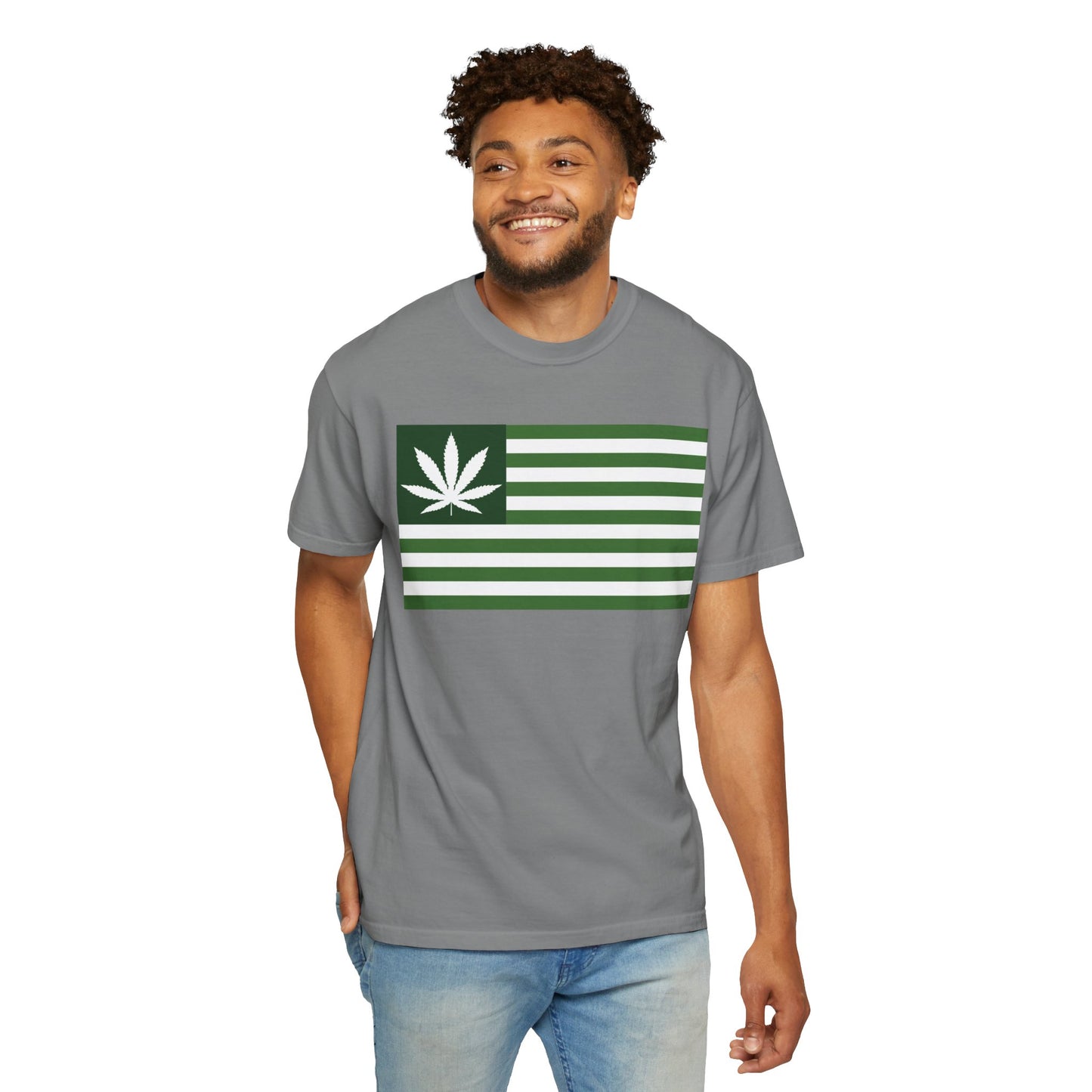 Stylish Cannabis Flag T-Shirt, Cool Unisex Tee, Weed Lover Gift, Summer Essential, Festival Wear, Graphic Shirt, 420 Fashion