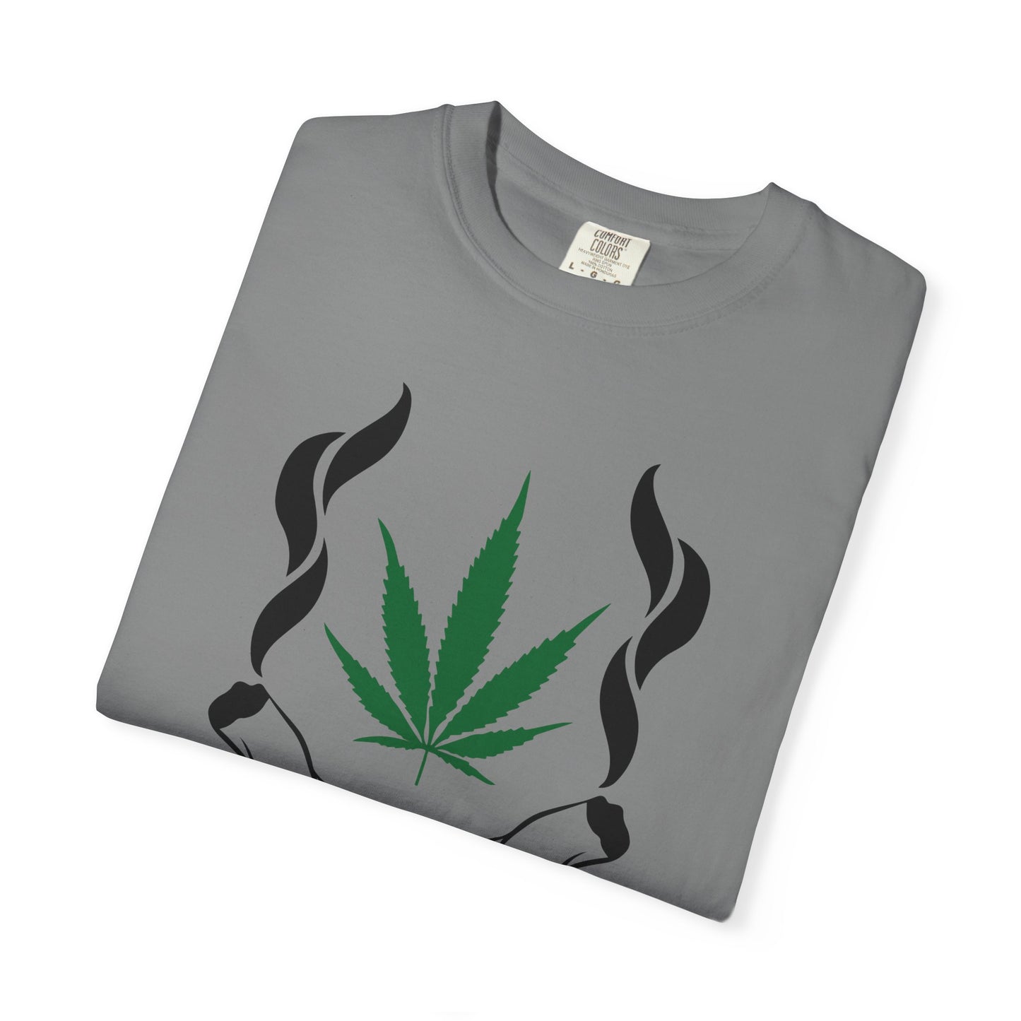 Chill Vibes T-Shirt, Unisex Garment-Dyed Tee, Cannabis Graphic Tee, Perfect for Relaxing, Gifts for Friends, 420 Celebration