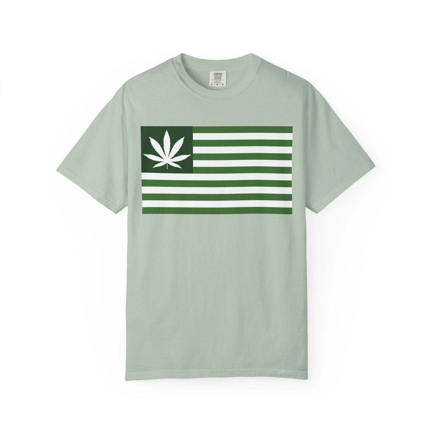 Stylish Cannabis Flag T-Shirt, Cool Unisex Tee, Weed Lover Gift, Summer Essential, Festival Wear, Graphic Shirt, 420 Fashion