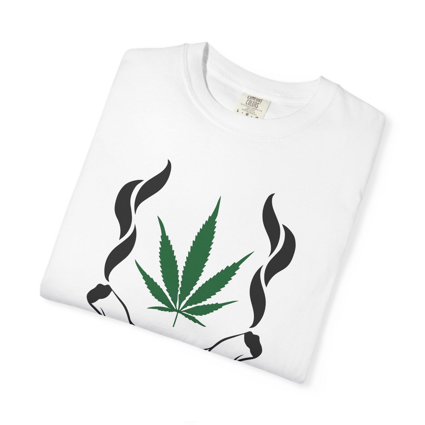 Chill Vibes T-Shirt, Unisex Garment-Dyed Tee, Cannabis Graphic Tee, Perfect for Relaxing, Gifts for Friends, 420 Celebration