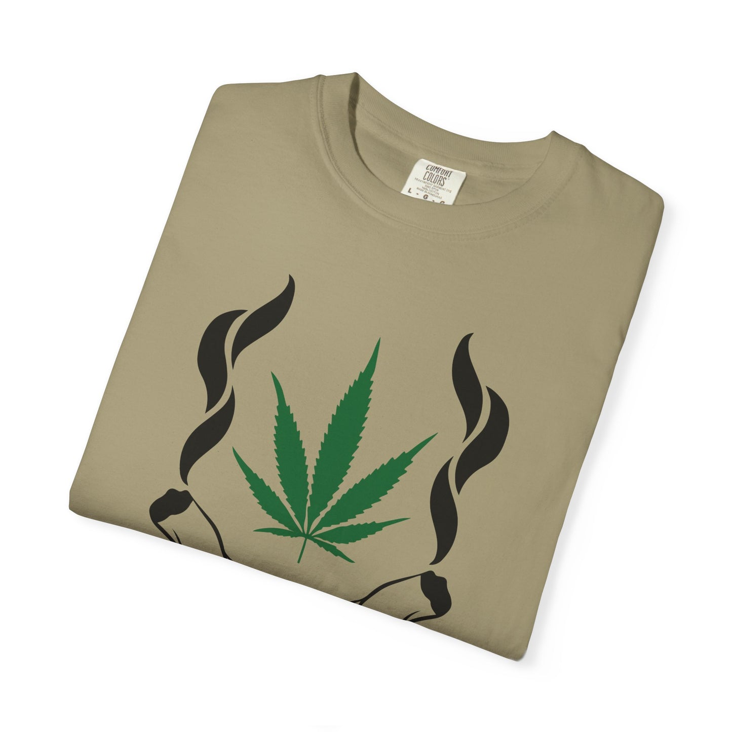 Chill Vibes T-Shirt, Unisex Garment-Dyed Tee, Cannabis Graphic Tee, Perfect for Relaxing, Gifts for Friends, 420 Celebration