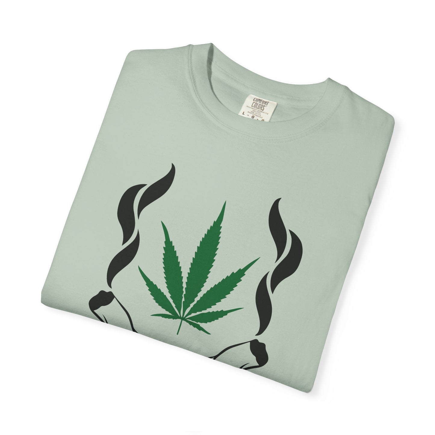 Chill Vibes T-Shirt, Unisex Garment-Dyed Tee, Cannabis Graphic Tee, Perfect for Relaxing, Gifts for Friends, 420 Celebration