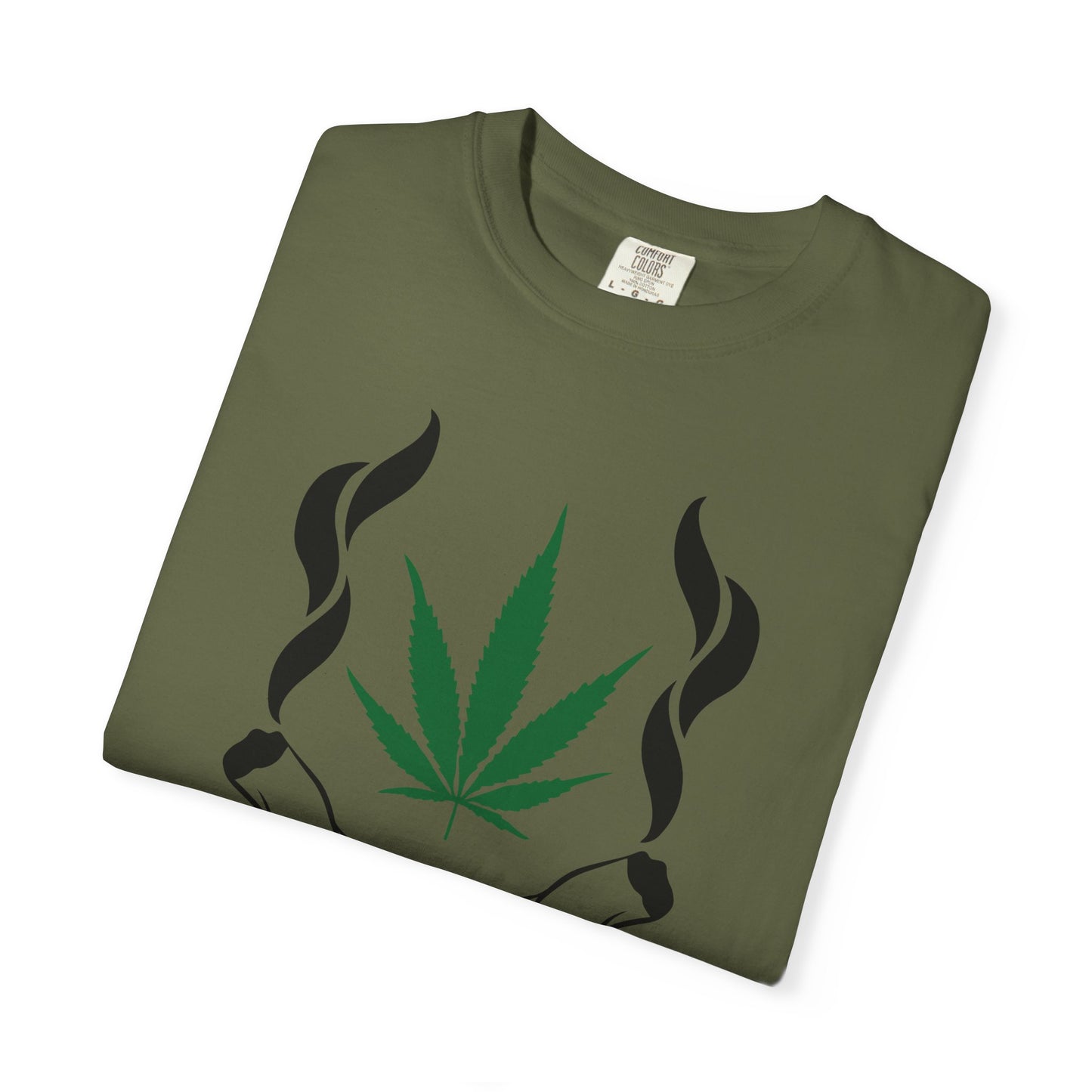 Chill Vibes T-Shirt, Unisex Garment-Dyed Tee, Cannabis Graphic Tee, Perfect for Relaxing, Gifts for Friends, 420 Celebration
