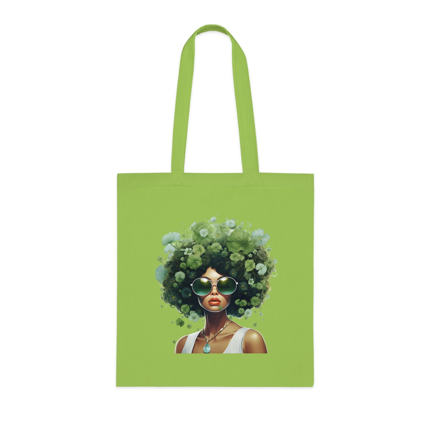 Stylish Eco-Friendly Cotton Tote with Afro Art, Chic Tote Bag, Reusable Shopping Bag, Bohemian Style, Perfect Gift for Nature Lovers
