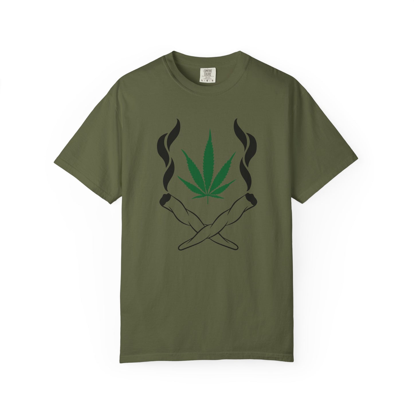 Chill Vibes T-Shirt, Unisex Garment-Dyed Tee, Cannabis Graphic Tee, Perfect for Relaxing, Gifts for Friends, 420 Celebration